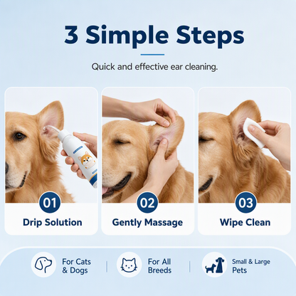 🐶🐱 Ear cleaner | Soothes itchy ears👂 Rapidly Soothe Your Pet's Ear Discomfort