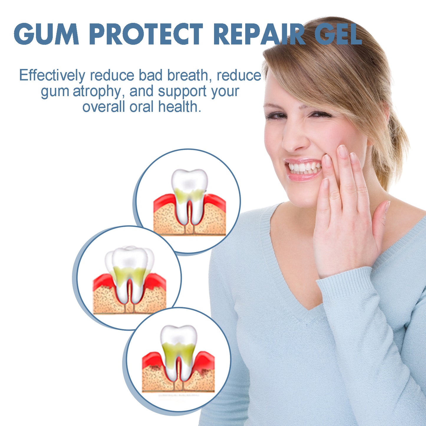 Teeth Repair Gel revitalizes gums and whitens teeth within the first week