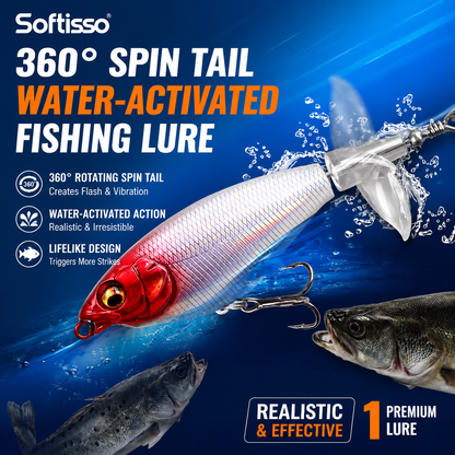 Softisso Topwater Tractor Lure Set — Irresistible For Big Predatory Fish